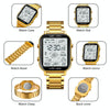 SKMEI 1888 Multifunctional Men 30M Waterproof Sports Stainless Steel Digital Wrist Watch(Gold)