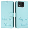 For Asus Zenfone 11 Ultra Smile Embossing RFID Leather Phone Case(Mint Green)