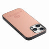 For iPhone 15 Pro Max Twill Fabric Leather Skin Back Phone Case(Pink)