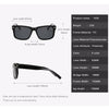 2 PCS Men Sunglasses Night Vision Anti-glare Driving Sun Glasses Goggles(Bright Black Frame Gray Lens)