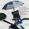 CYCLINGBOX Bicycle Mobile Phone Bracket With Parasol Rider Mobile Phone Frame, Style: Handlebar Installation (Yellow)