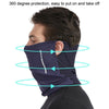 Summer Motorcycle Riding Mask Windproof Hanging Ears Silk Sunscreen Face Towel Sports UV Scarf, Size: Average(Army Green)