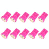 10 PCS T10 8 LED Car Signal Light Bulb(Pink Light)