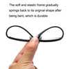 Portable Magnifying Glass Presbyopic Glasses Silicone Anti-Blue Light Reading Glasses, Degree: +100(Light Green)