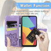 For Alcatel 1S 2021 Butterfly Love Flower Embossed Horizontal Flip Leather Case with Holder & Card Slots & Wallet & Lanyard(Light Purple)