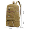 LIJIEBAO Outdoor Shoulder Bag Canvas Durable Travel Backpack Men Retro Casual Computer Bag(Army Green)