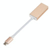 USB-C / Type-C 3.1 Male to Mini DP Female HD Converter, Length: 12cm(Gold)
