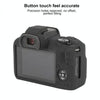 For Canon EOS R100 Litchi Texture Soft Silicone Protective Case(Black)