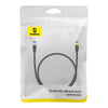 Baseus PCWL-A106 High Speed CAT7 10Gigabit Ethernet Braided Cable, Length:0.5m(Black)