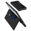 For Samsung Galaxy Z Fold6 GKK Integrated Flip Wallet Leather Phone Case with Pen Slots, Not Included Pen(Mountain Gray)