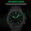 BINBOND B0161 Multifunctional Luminous Waterproof Business Quartz Watch, Color: White Steel-Blue
