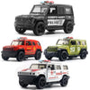 1:36 Off-road Police Car Ambulance Model Boy Car Toy With Sound and Light(Green)