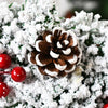 23cm Christmas Decoration Handmade Garland Wreath Door Hanging Window Props, Specification: Three Big Knots