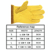 1 Pair JJ-GD305 Genuine Leather Stab-Resistant Cut-proof Garden Gloves, Size: M