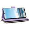 For Samsung Galaxy A23 5G Nine-card Slots Zipper Wallet Bag Leather Phone Case(Purple)