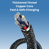 USAMS US-SJ705 Type-C to 8 Pin 30W Fast Charge Magnetic Data Cable, Length: 1m (Tarnish)