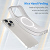 For iPhone 14 Pro Max MagSafe Frosted Translucent TPU + PC Full Coverage Phone Case(White)