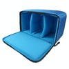 Water-resistant DSLR Padded insert Case Waterproof Zipper Removable Partition Camera Bags(Blue)