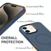 For iPhone 11 Shockproof MagSafe Armor PC Hybrid TPU Phone Case(Ink Blue)