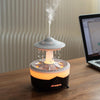 UFO Water Drop Aromatherapy Humidifier Desktop Remote Control Diffuser, Plug: EU Plug(Black)