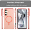 For Samsung Galaxy S24 FE 5G MagSafe Frosted Translucent TPU + PC Full Coverage Phone Case(Red)