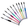 Plastic Pole Eyelash Brush Rhinestone Pole With Pen Sleeve Spiral Eyelash Brush(Purple)