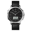 SKMEI 1652 Dual Movement Sports Leather Alloy Male Watch, Color: Silver Shell White Machine