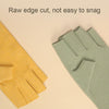 WST-41 Winter Thin Flannel Warm Finger Gloves Nail Protective Gloves, Spec: Mittens (Green)