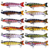 HENGJIA JM064 Multi-section Fish Minnow Bionic Fake Lures Sea Fishing Sinking Lures, Size: 12.8cm 18g(2)