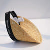 Straw Empty Top Peaked Cap For Ladies, Size: M (56-58cm)(Khaki+Black)