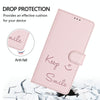 For Asus Zenfone 11 Ultra Smile Embossing RFID Leather Phone Case(Pink)