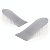 JF101 Invisible Transparent Silicone Heightening Pad Heel Heightening Insole Shock Absorption Half Pad, Specification:Three Layer(Gray)
