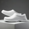 Chef Shoes Non-slip Kitchen Shoes Canteen Chef Cleaning Work Shoes Hotel Work Shoes, Size:40(White)