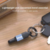 IVON CA90 2.4A USB to 8 Pin Portable Data Cable with Ring, Length: 14.5cm(Dark Gray)
