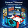 DEVASO Compatible With Switch / Switch OLED Gaming Console VR Glasses(White Blue)