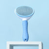 Self-Cleaning Slicker Brush for Dogs & Cats - Blue