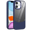 For iPhone 11 Litchi Texture TPU Hybrid Acrylic Phone Case(Blue)