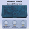 For iPhone 12 Pro Max Tulips Embossed Leather Phone Case with Lanyard(Blue)