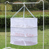 50 x 70cm  Foldable Drying Fishing Vegetables Fish Net Hanging Clothes Drying Storage Shelf, Spec: 3 Layers