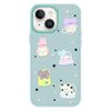 For iPhone 14 Skin Feeling Jelly TPU Hybrid PC Phone Case(Star Animal Light Green)