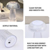 Mushroom Ambient Light Electronic Jellyfish Table Lamp Bedside Night Light 9.4 x 13.7cm(Warm White)