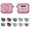 For AirPods 4 TPU + PC Shockproof Earphones Case with Hook(Pink)