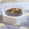 Tilted Pet Bowl, Anti-Tip, Blue, Cat & Small Dog