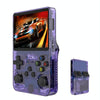 R36S Retro Handheld Game Console Linux System 3.5-Inch IPS Screen Portable Video Player 64G Purple Transparent
