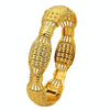 B-120 24K Gold Plated Bracelets Women Wedding Sand Gold Bracelet
