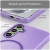 For Samsung Galaxy S24 FE 5G MagSafe Frosted Translucent TPU + PC Full Coverage Phone Case(Dark Purple)