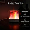Colorful Light Flame Aromatherapy Humidifier Home Ambient Light Desktop Fragrance Diffuser(White)