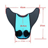 Fish Tail Shaped Fins Swimming Training Equipment Snorkeling Flippers, Size: Child(Black)