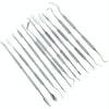 12 In 1 Stainless Steel Wax Carving Knife Dental Tool Set Clay Modeling Tool