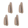 4pcs /Set Car Dashboard Adhesive Multifunctional Small Hook(Beige)